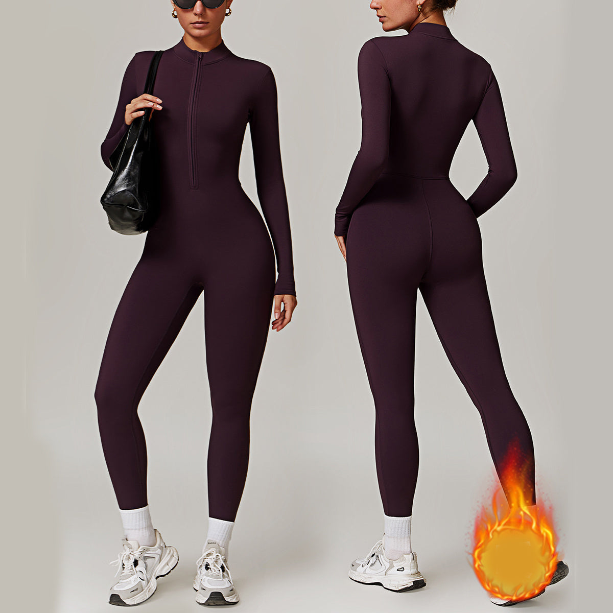 AirFlow Long-Sleeve Yoga Bodysuit