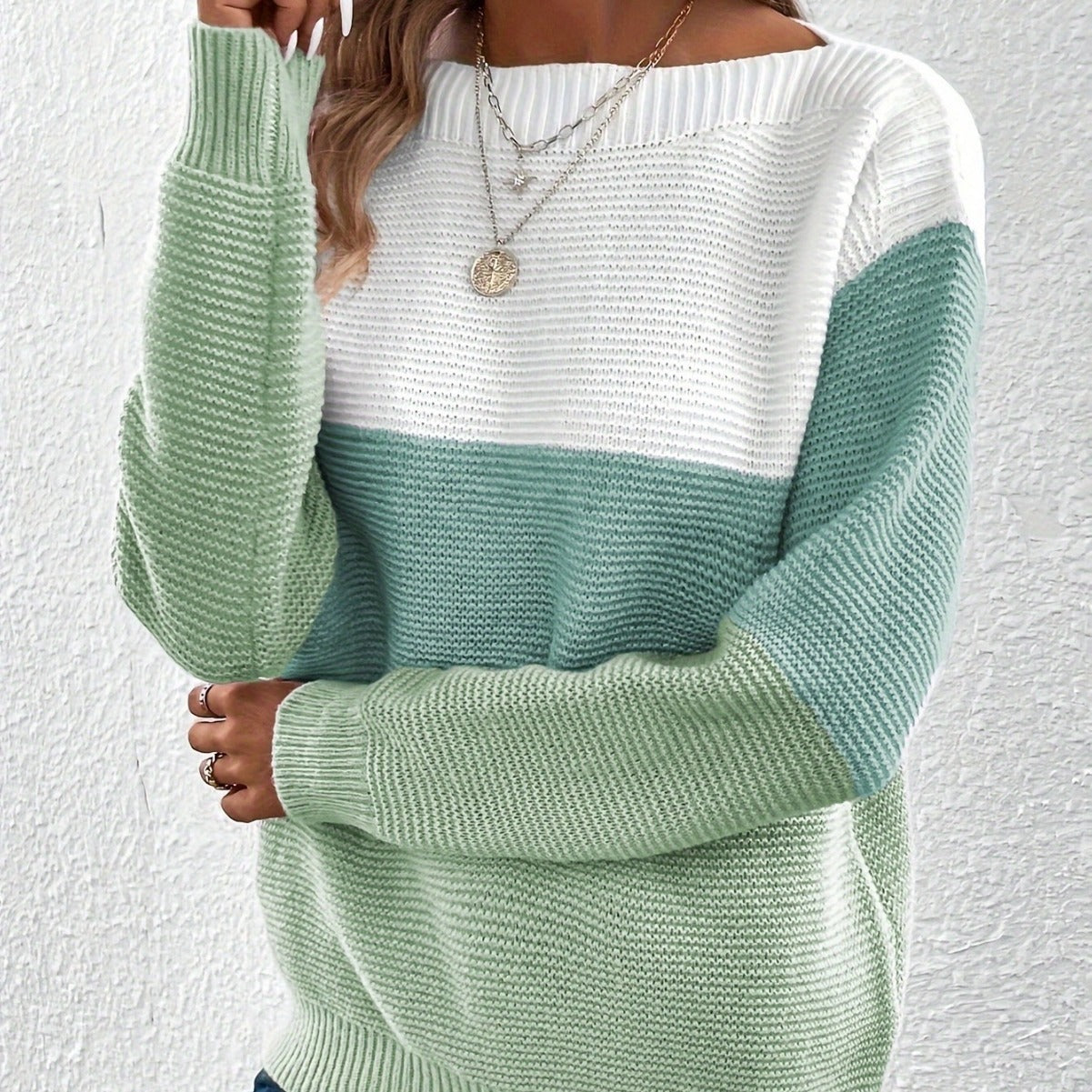 Nordic Chic Loose Knit Top