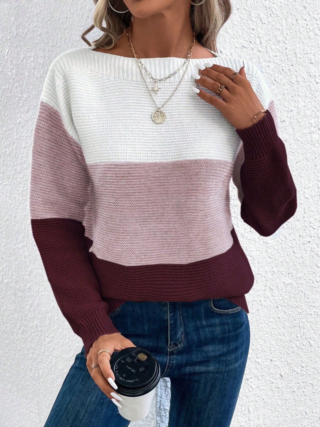 Nordic Chic Loose Knit Top