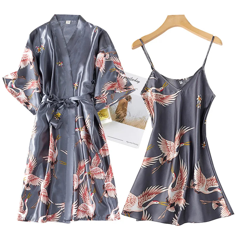 Women Rayon Robe Nightgown