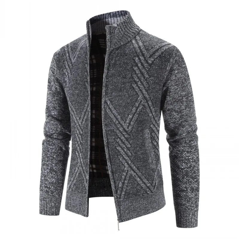 Winter Wool Zipper Slim Fi Jacket