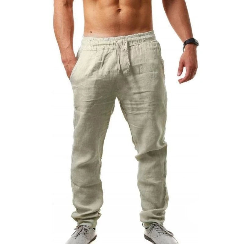 Men Cotton Linen Loose Pant