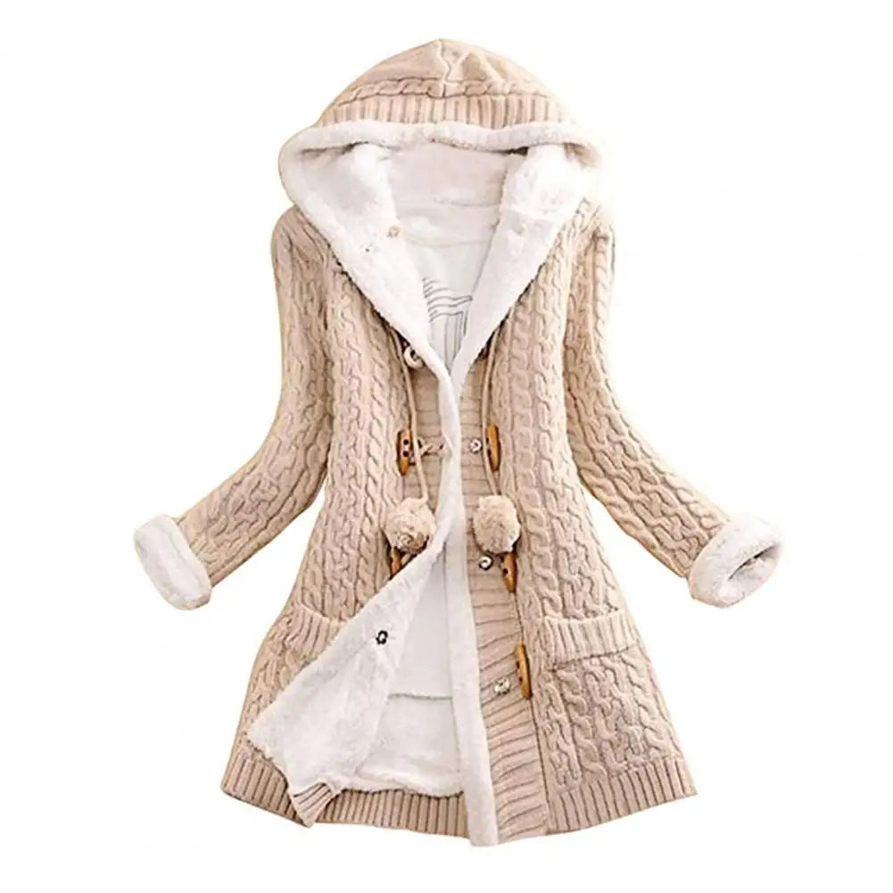 Women Cardigan Woolen Yarn Jacket