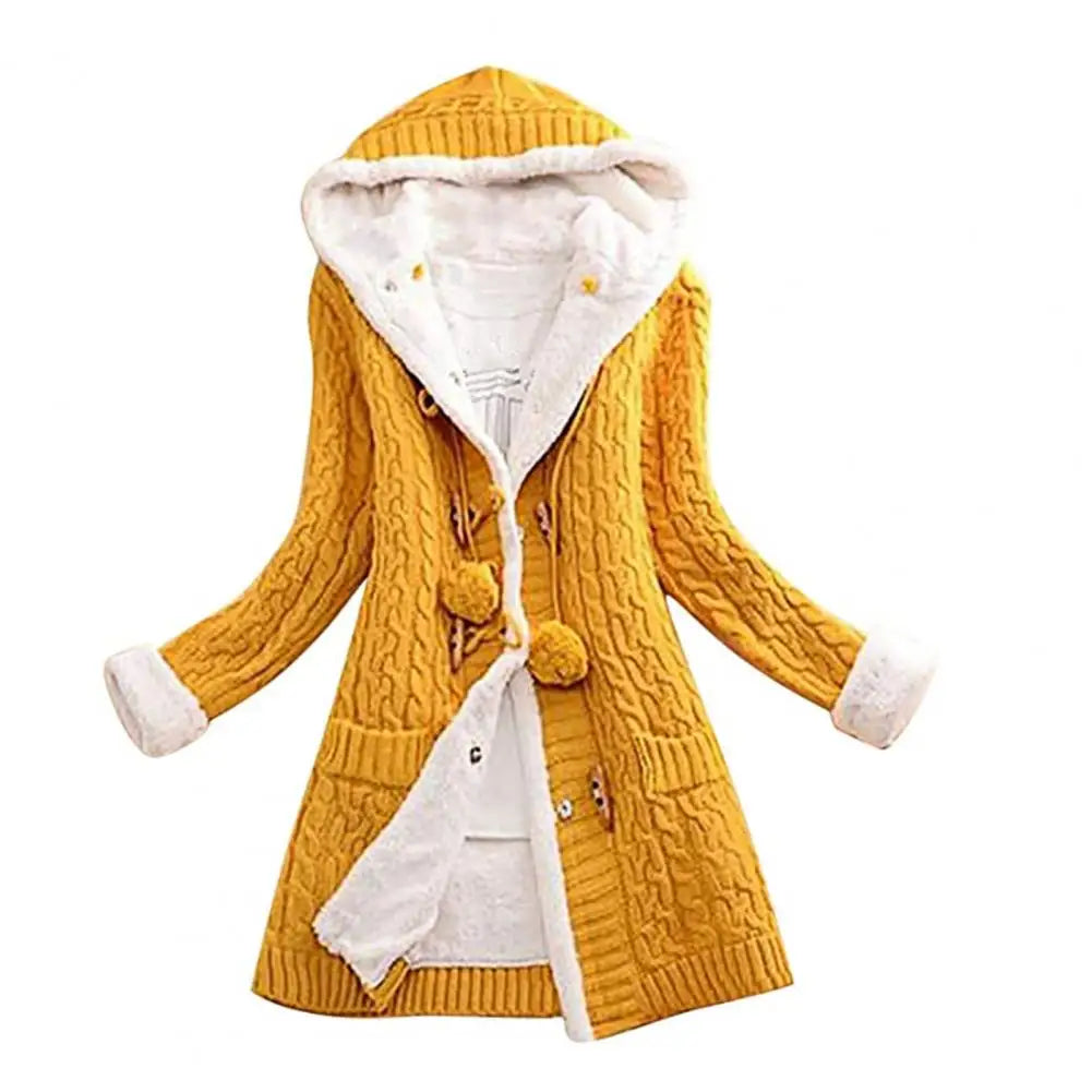 Women Cardigan Woolen Yarn Jacket