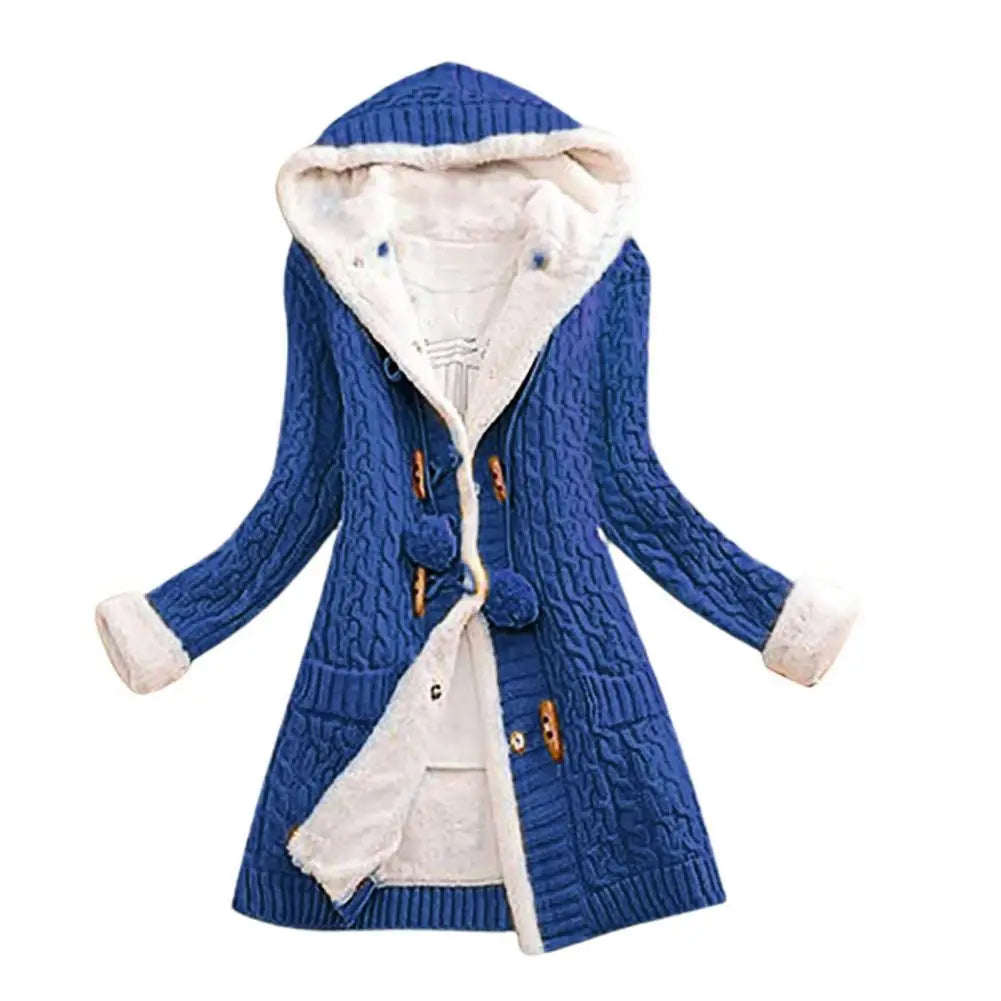 Women Cardigan Woolen Yarn Jacket