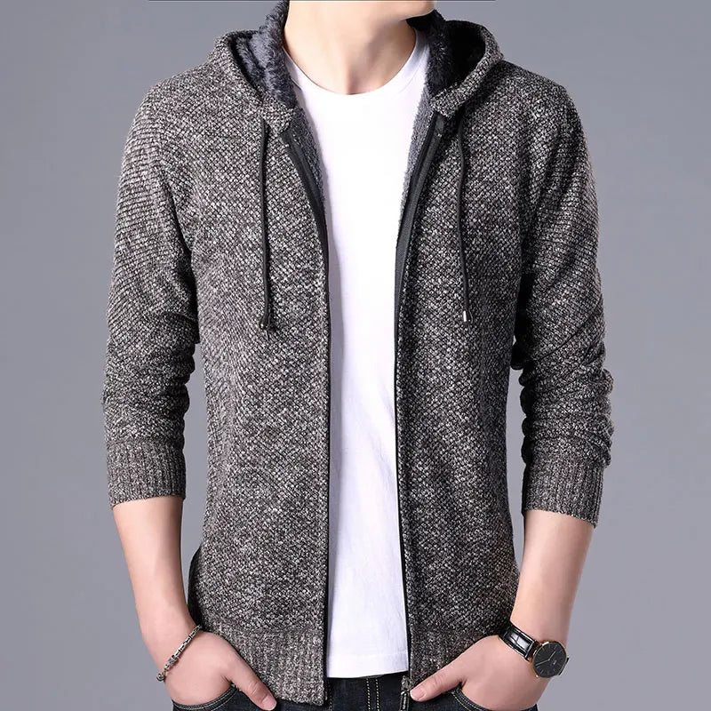 Winter Wool Zipper Slim Fi Jacket