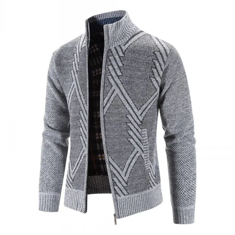 Winter Wool Zipper Slim Fi Jacket