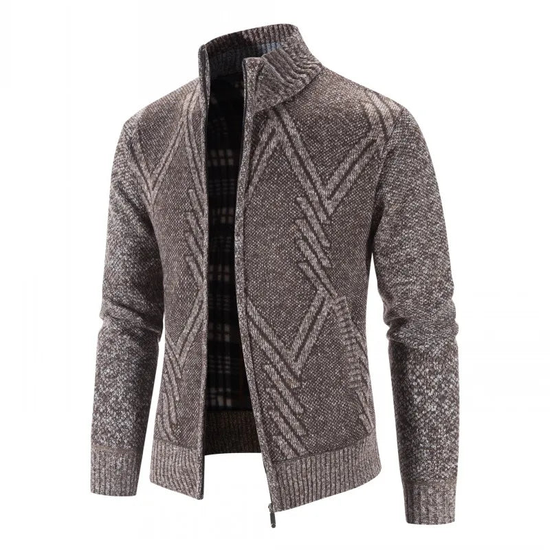 Winter Wool Zipper Slim Fi Jacket