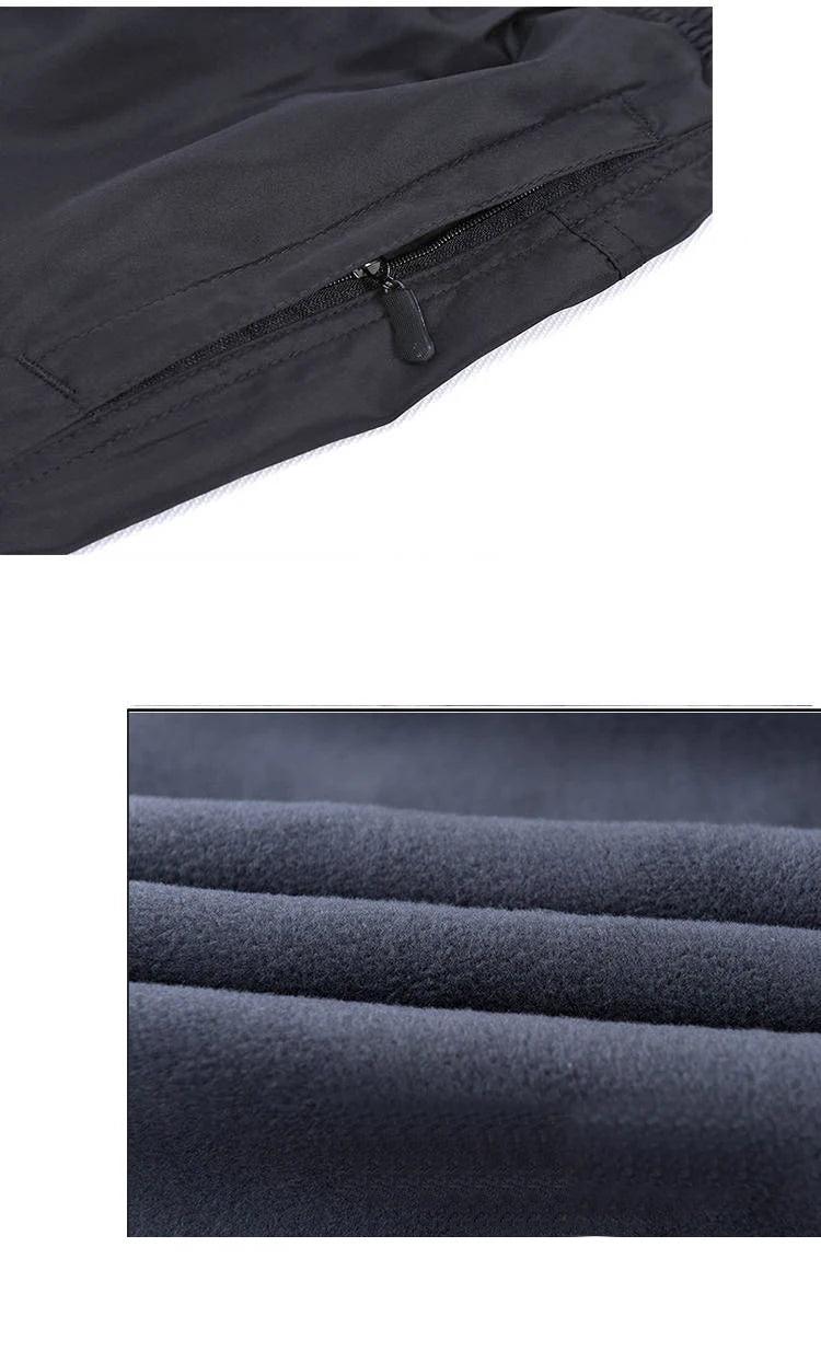 Men Velvet Warm Straight Pant