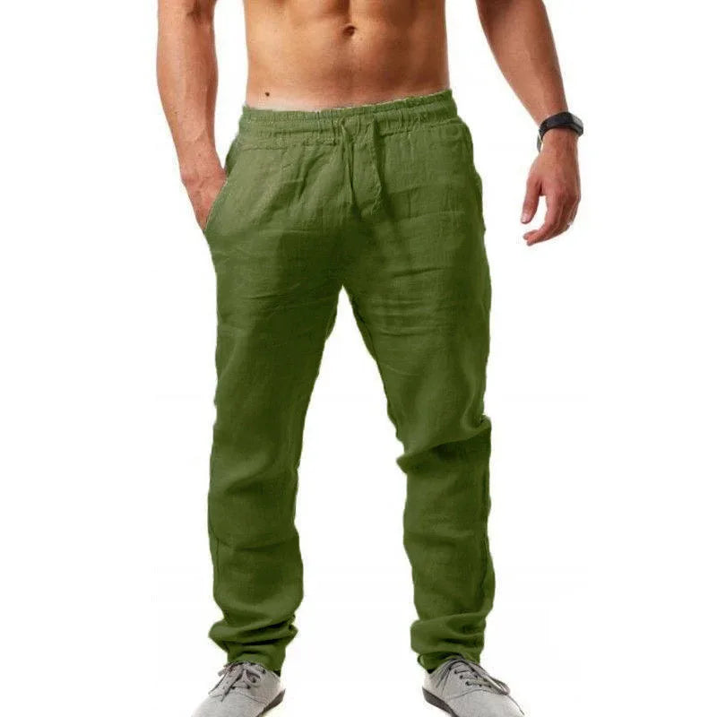 Men Cotton Linen Loose Pant