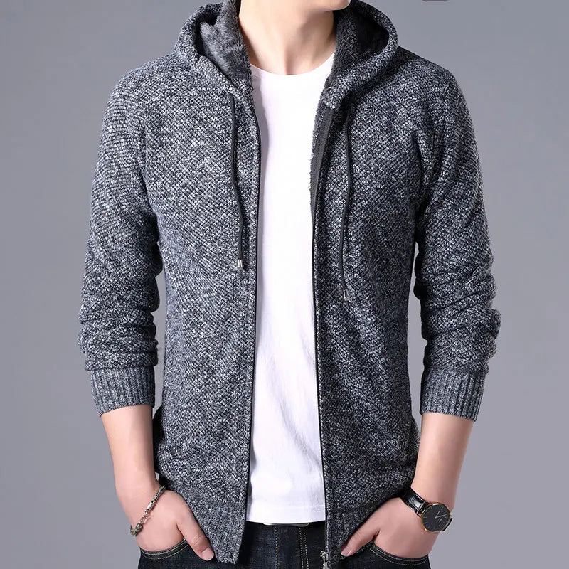 Winter Wool Zipper Slim Fi Jacket