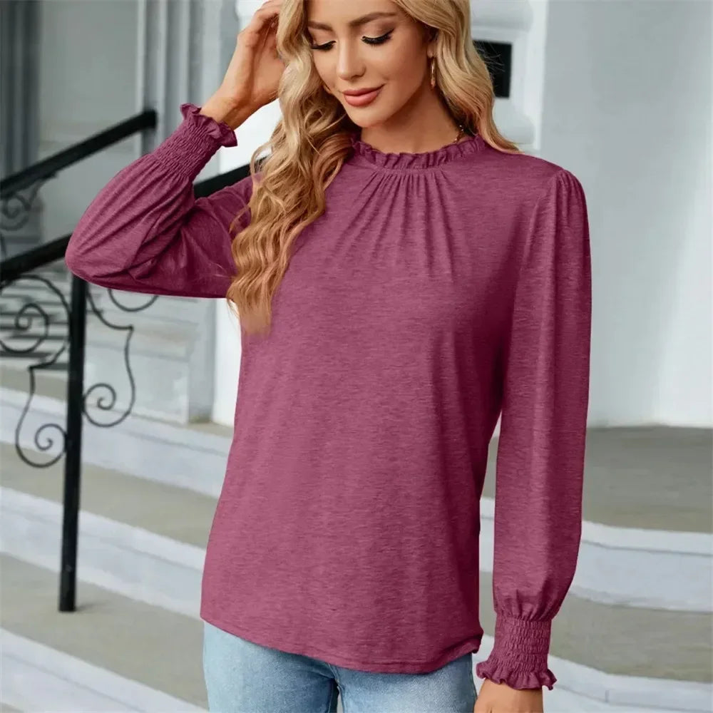 Women Long Sleeve Elegant Top