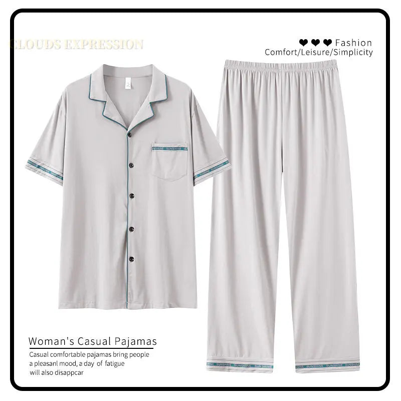 Luxury Knited Cotton Pajamas Set