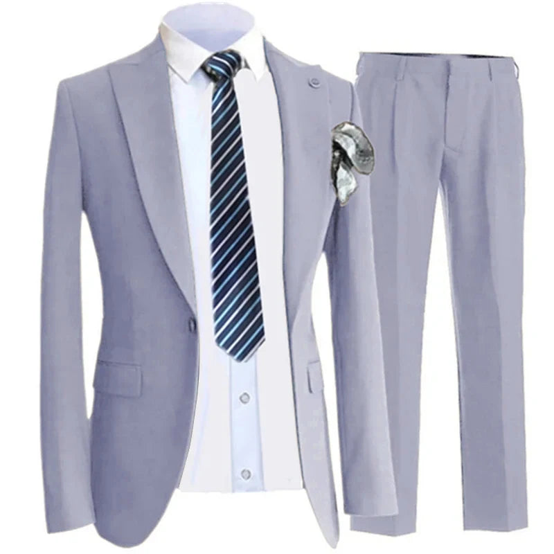 Wedding Blazer Pants Vest Men Suit