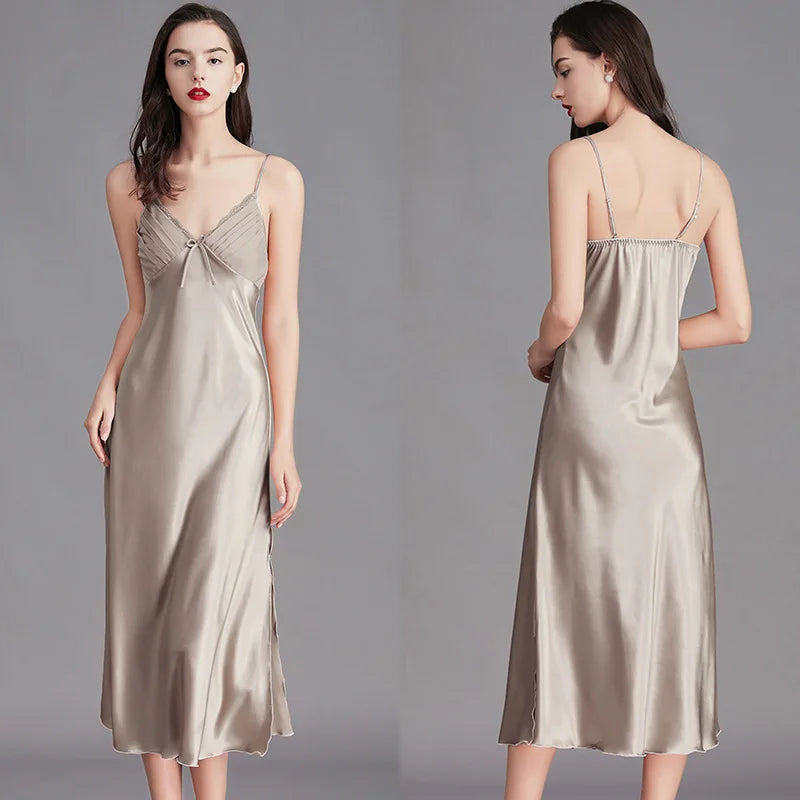 Women Long Sleeveless Night Gown