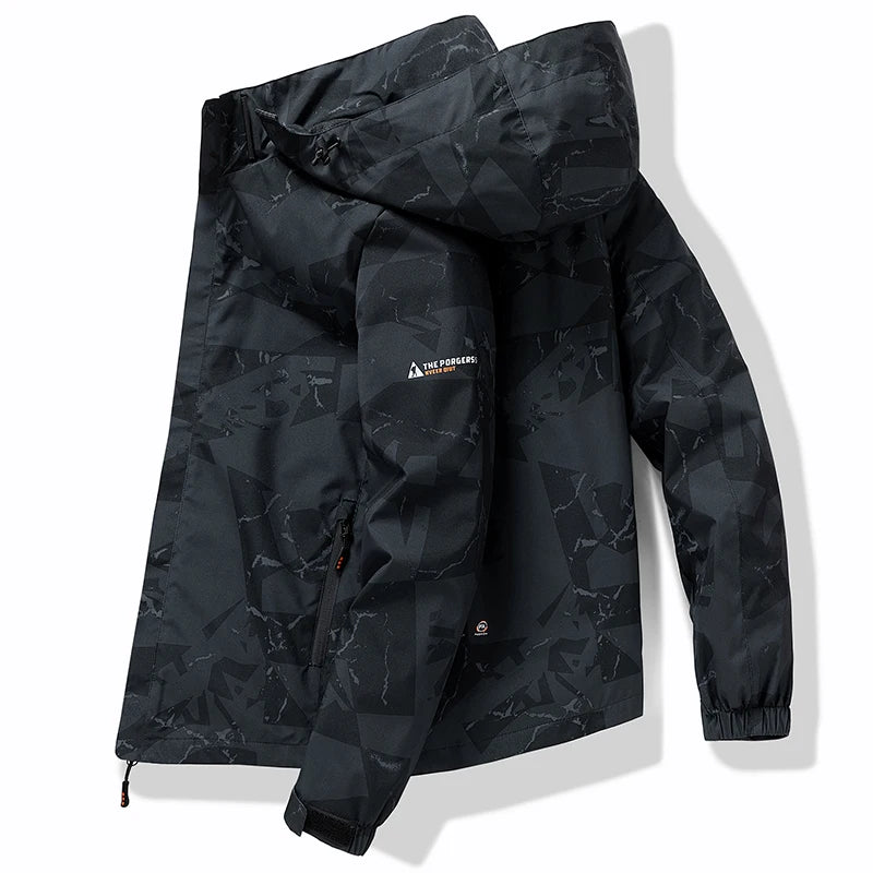 Windproof Men Hooded Jacket