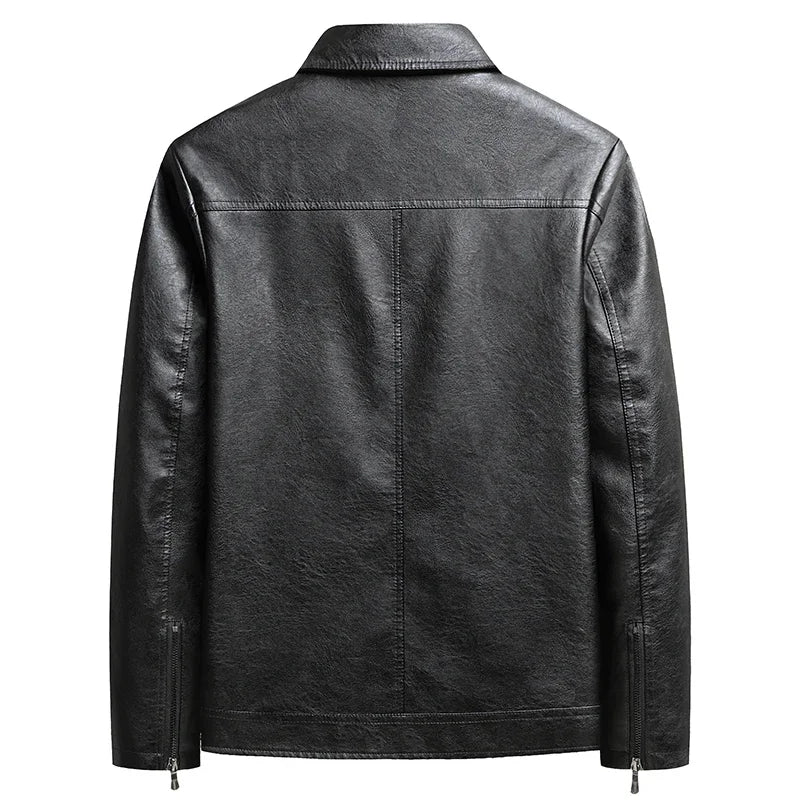 Men Motorcycle Biker Jacket