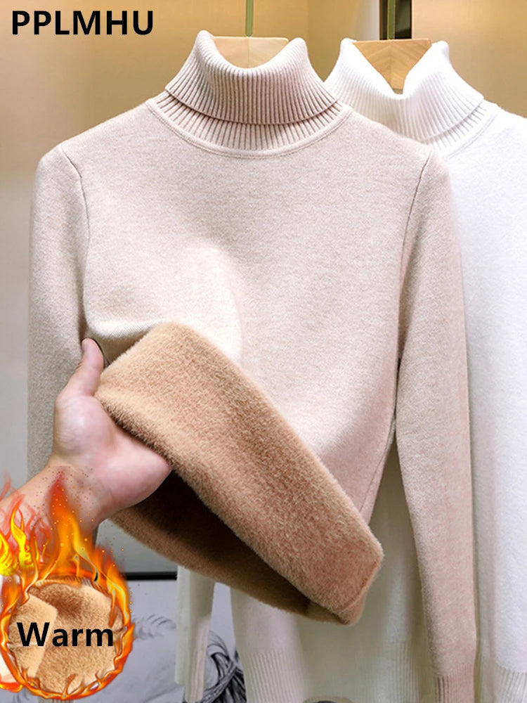 Women Turtleneck Winter Sweater