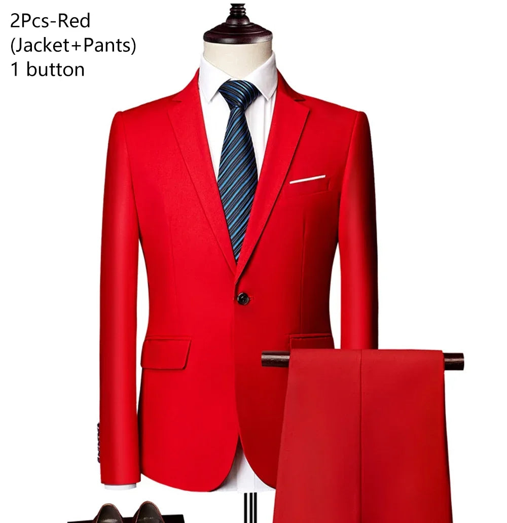 Wedding Blazer 2 Set Elegant Suit