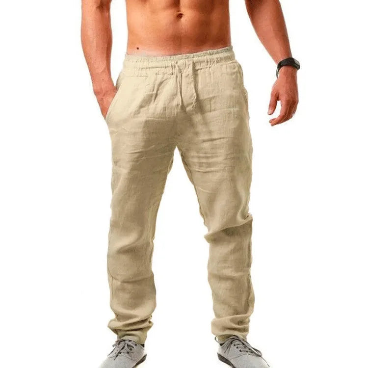 Men Cotton Linen Loose Pant