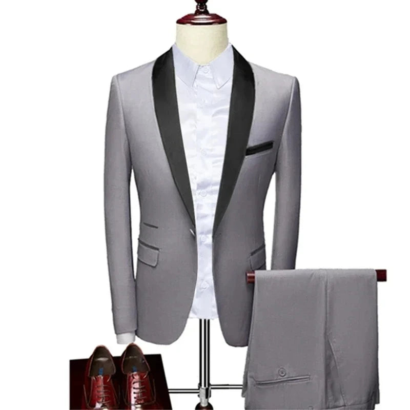 Formal Slim Fit Tuxedo Prom Suit