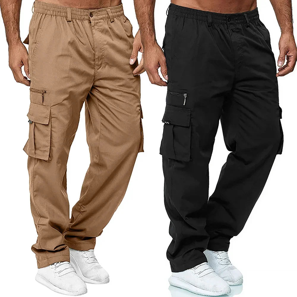 Elastic Multi-pocket Loose Pant