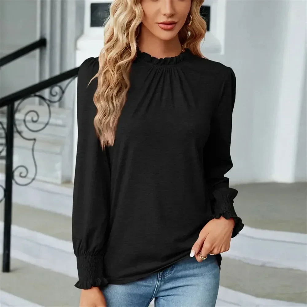 Women Long Sleeve Elegant Top