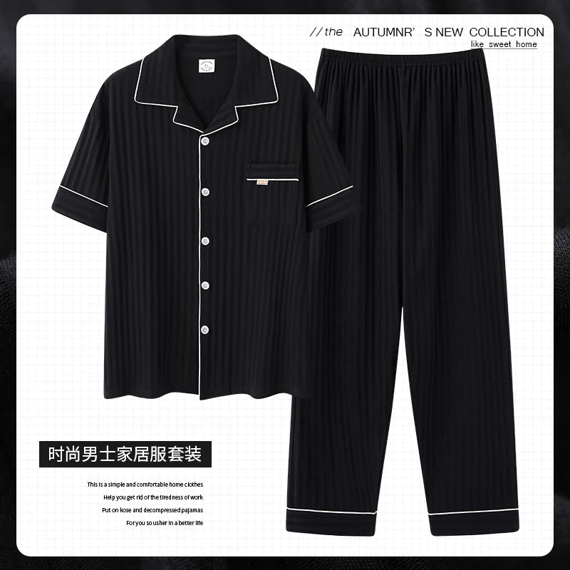 Luxury Knited Cotton Pajamas Set