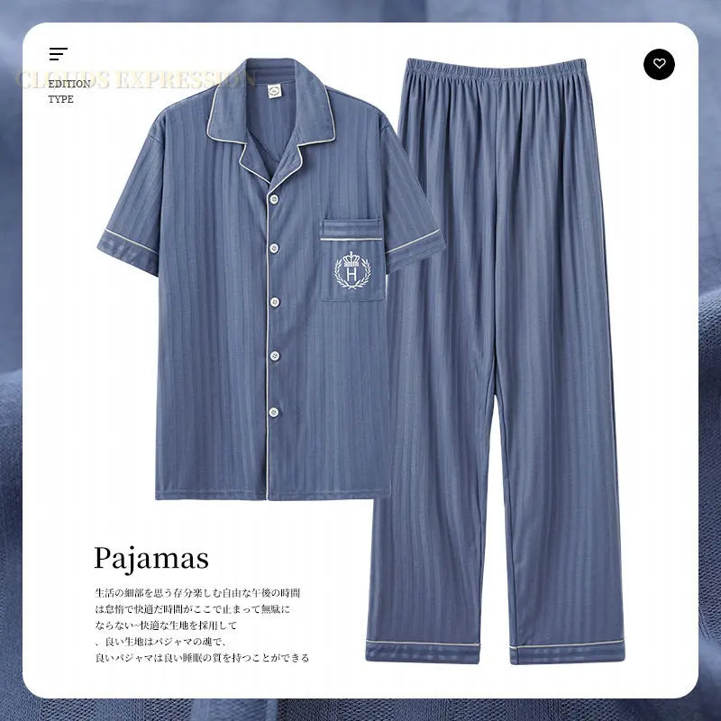 Luxury Knited Cotton Pajamas Set