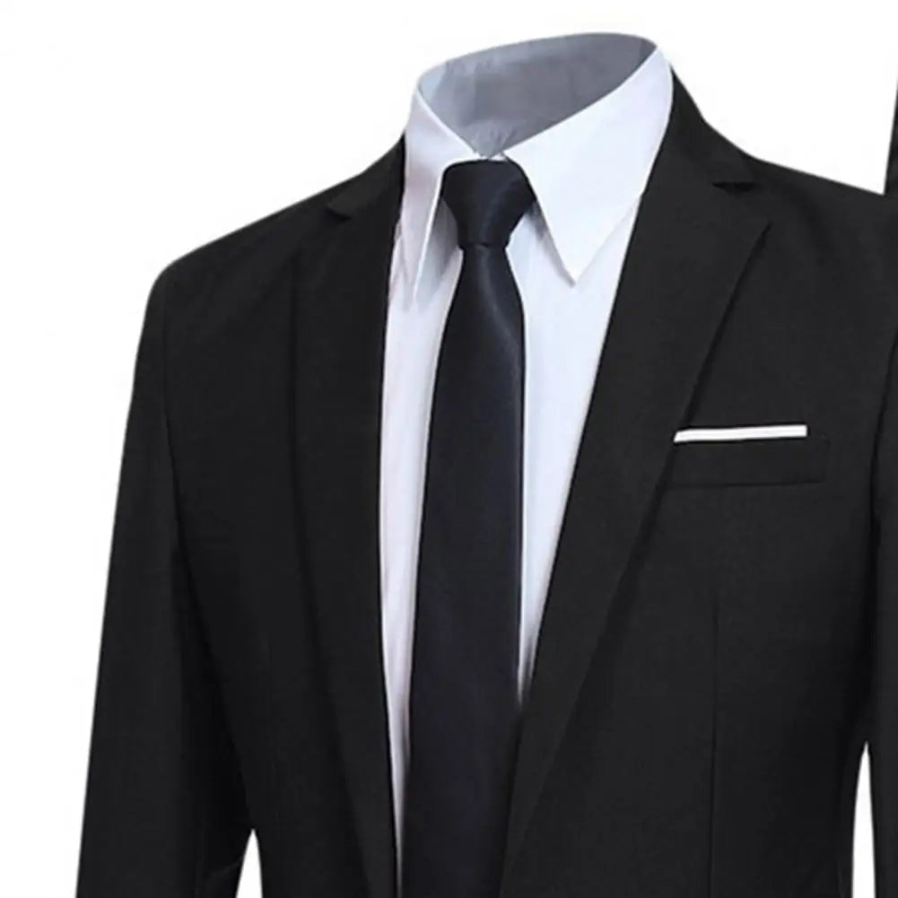 Men Turndown Collar Lapel Suit