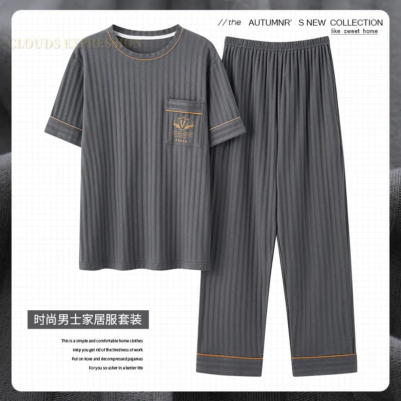 Luxury Knited Cotton Pajamas Set