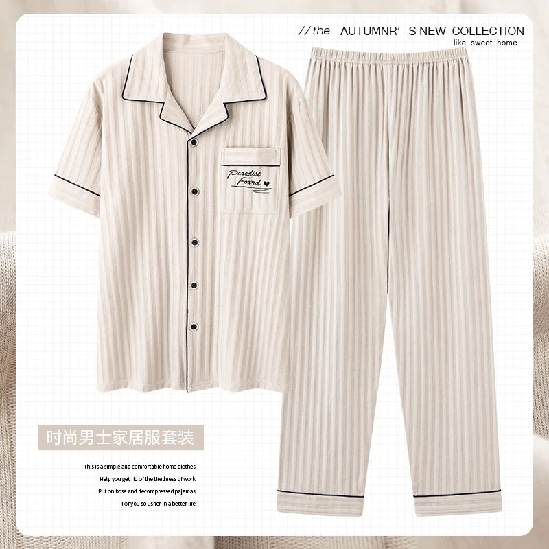 Luxury Knited Cotton Pajamas Set