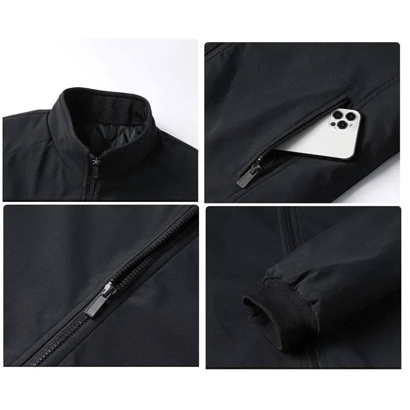 Men Stand Collar Winter Jacket