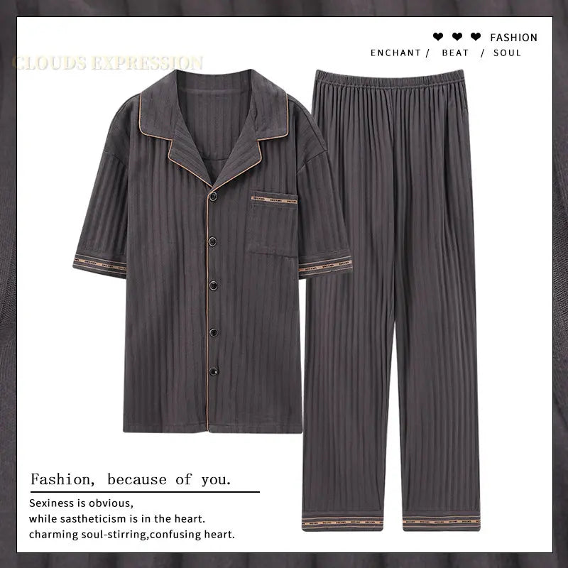 Luxury Knited Cotton Pajamas Set