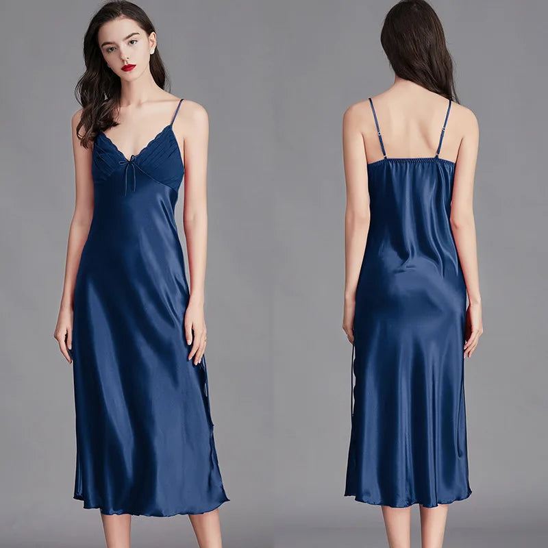 Women Long Sleeveless Night Gown