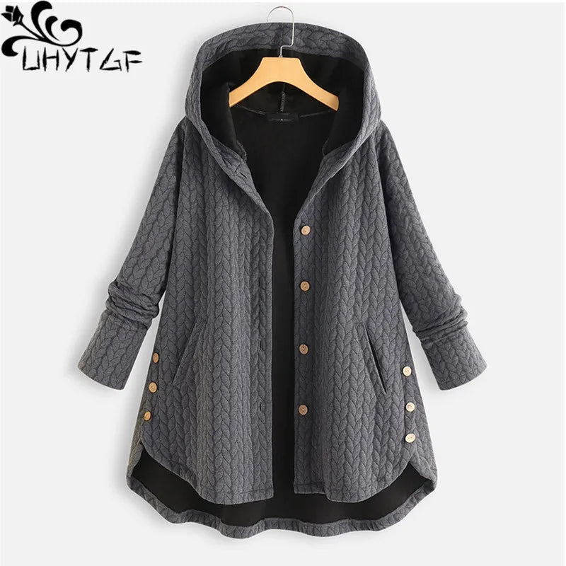 Women Mid Length Hooded Jacket