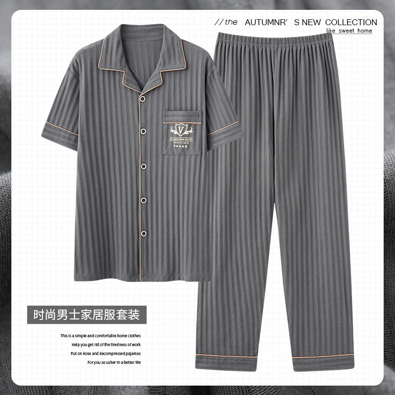 Luxury Knited Cotton Pajamas Set