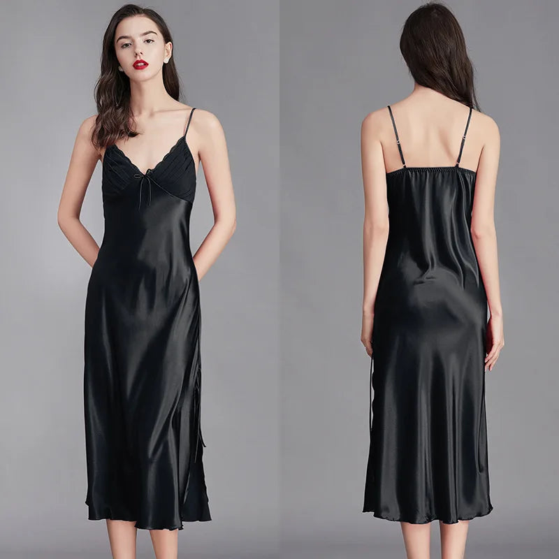 Women Long Sleeveless Night Gown