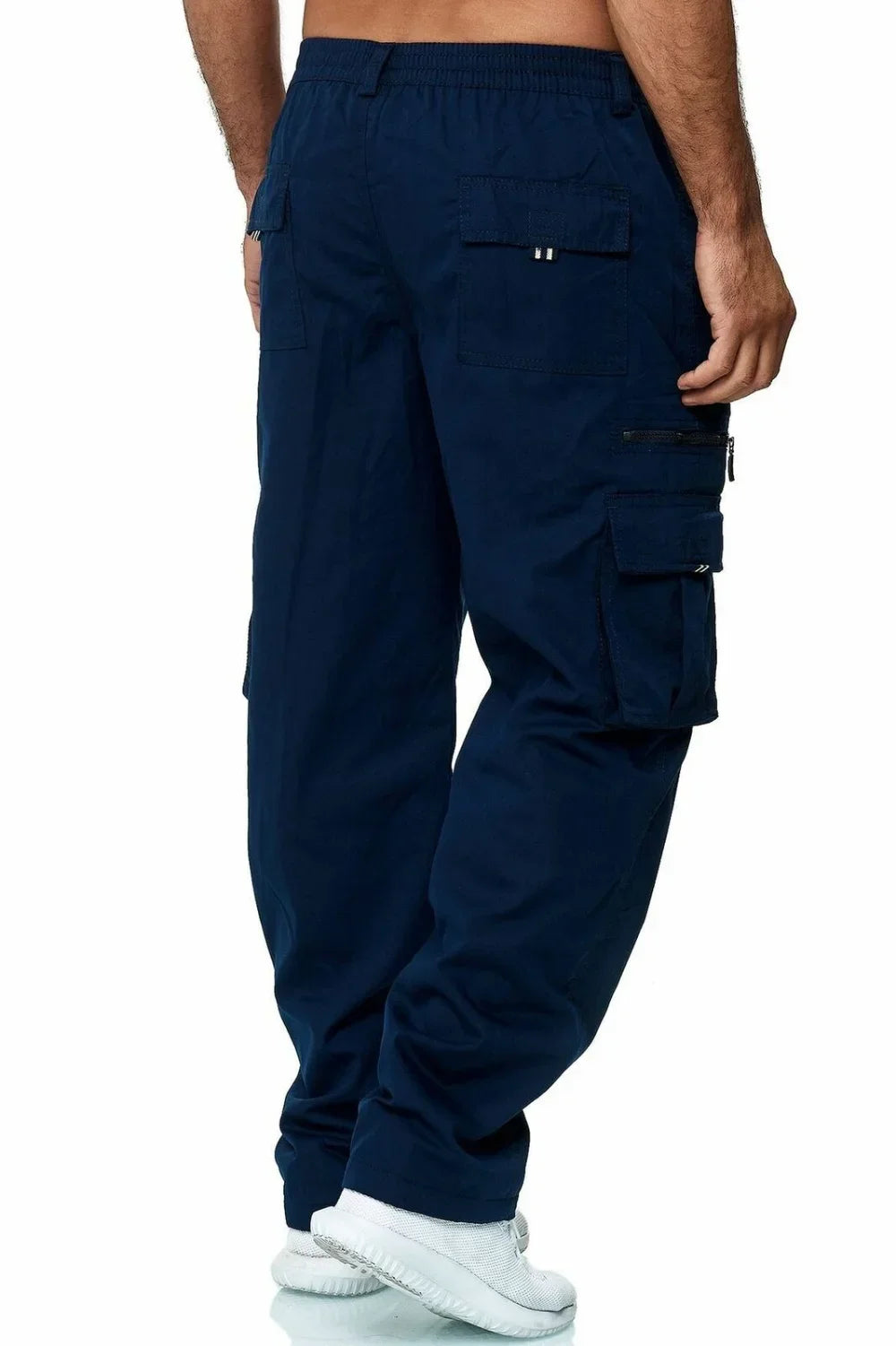 Elastic Multi-pocket Loose Pant