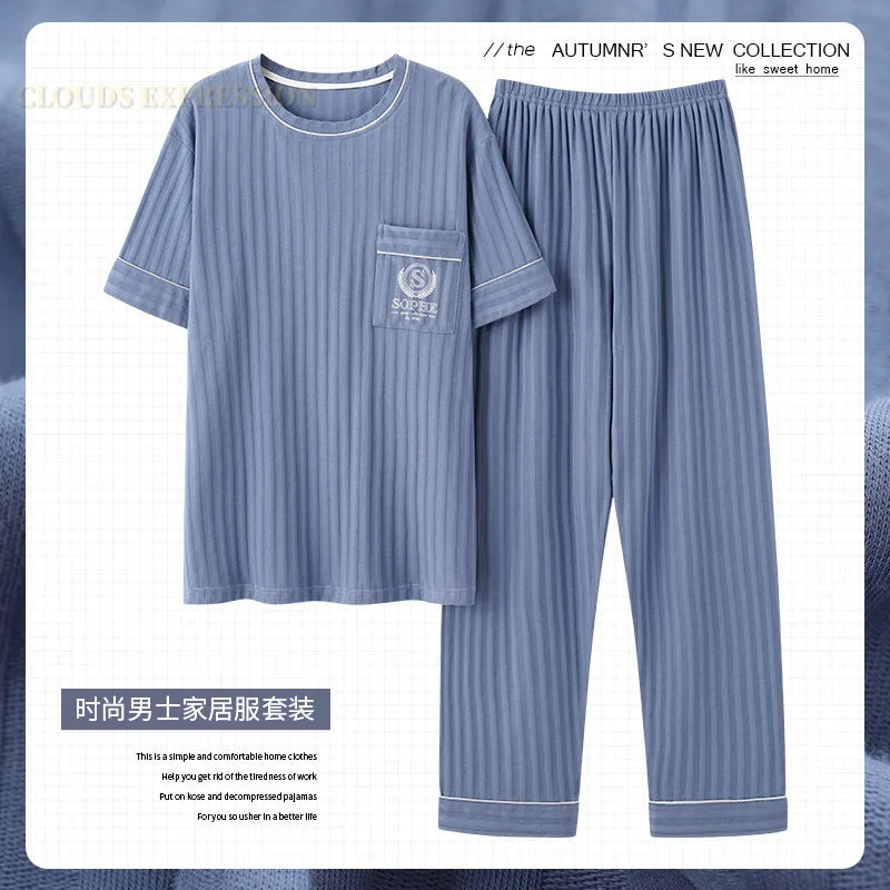 Luxury Knited Cotton Pajamas Set