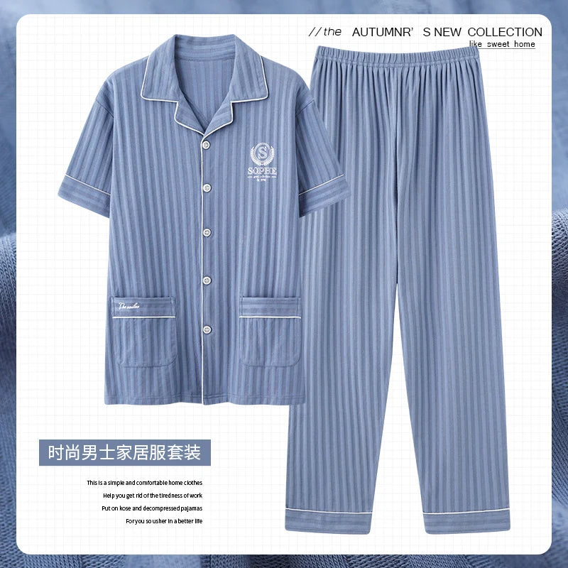 Luxury Knited Cotton Pajamas Set