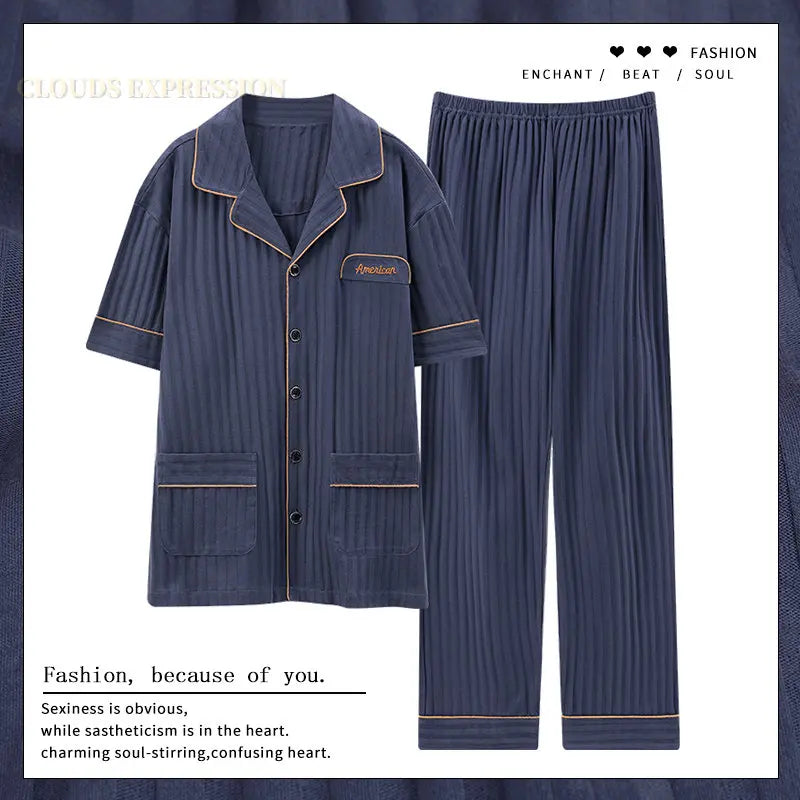 Luxury Knited Cotton Pajamas Set