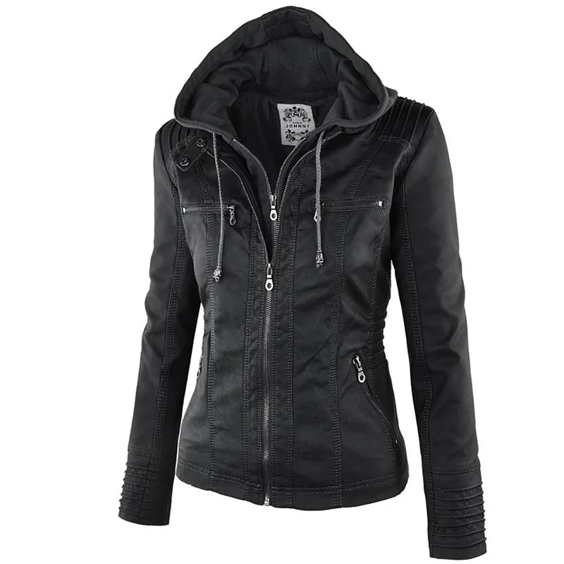 Women Winter Faux Leather Jacket