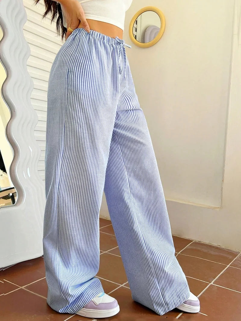 Women Striped Casual Pant