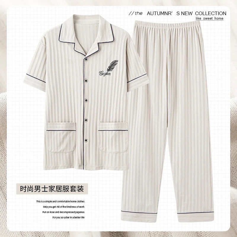 Luxury Knited Cotton Pajamas Set