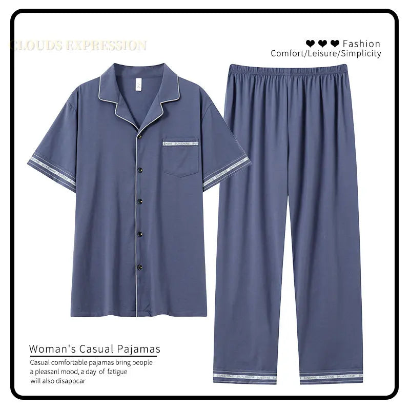 Luxury Knited Cotton Pajamas Set