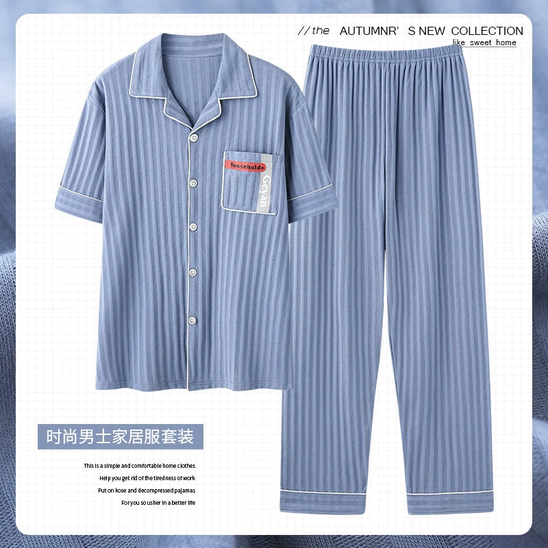 Luxury Knited Cotton Pajamas Set