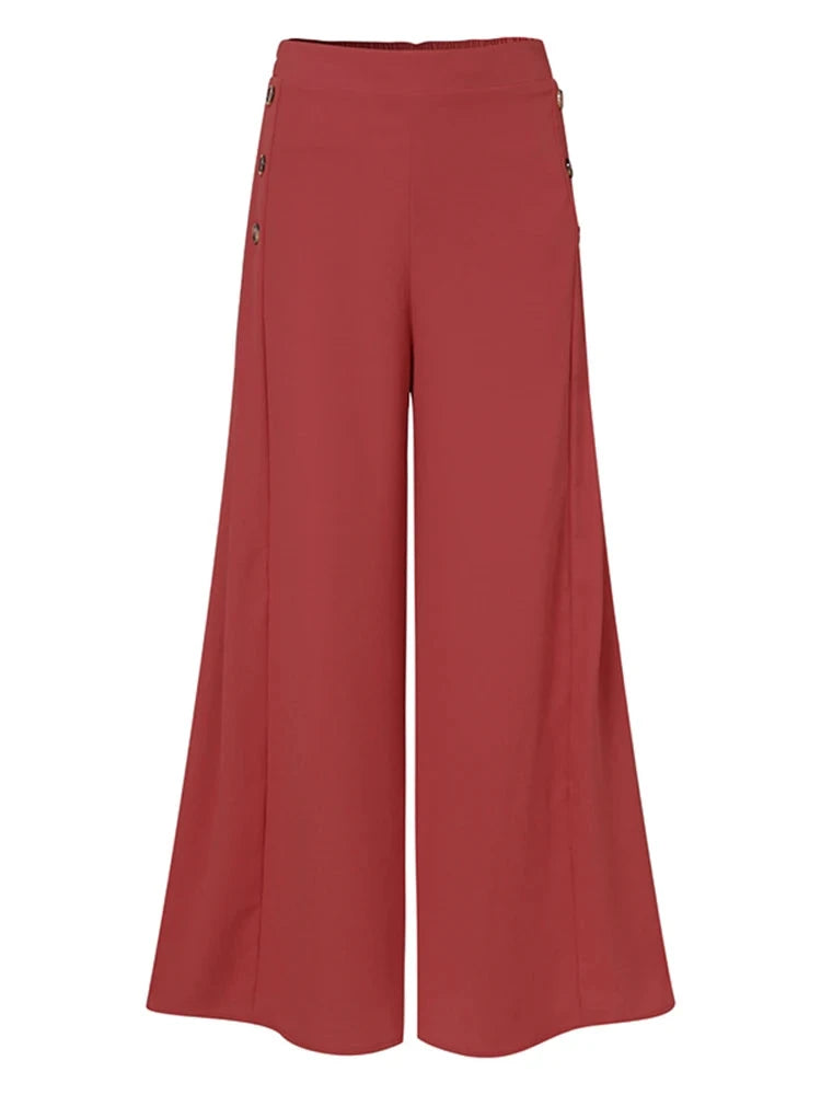 High Waist Casual Suit Pant