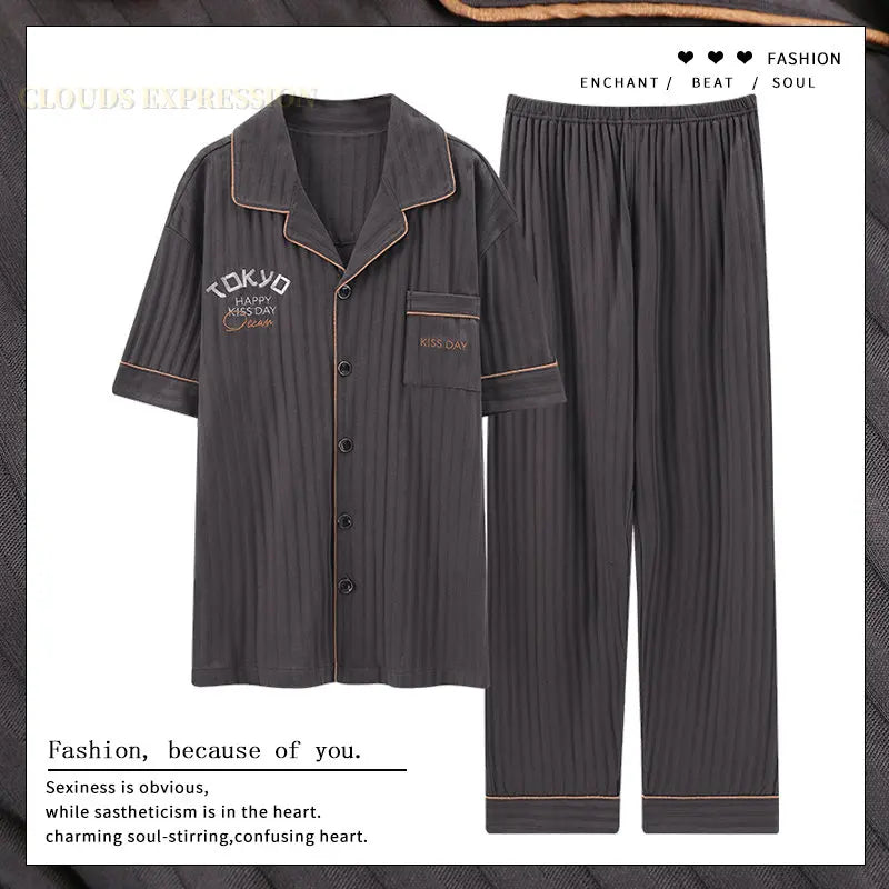 Luxury Knited Cotton Pajamas Set