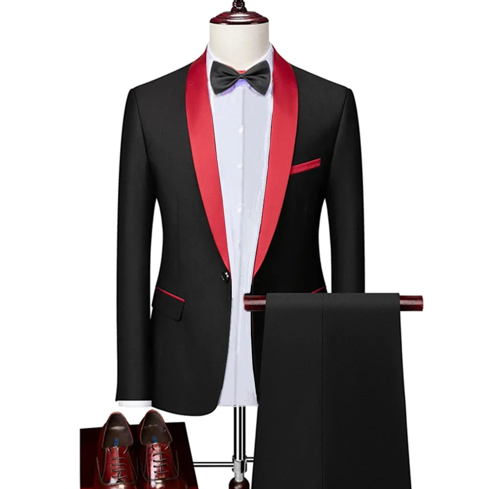 Formal Slim Fit Tuxedo Prom Suit